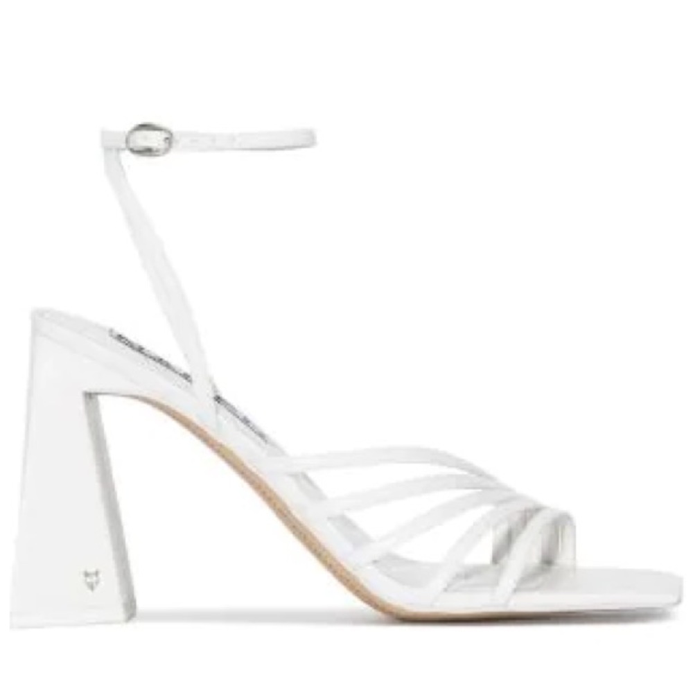 Naked Wolfe Victory Sandal Heels White - BNIB 36EU